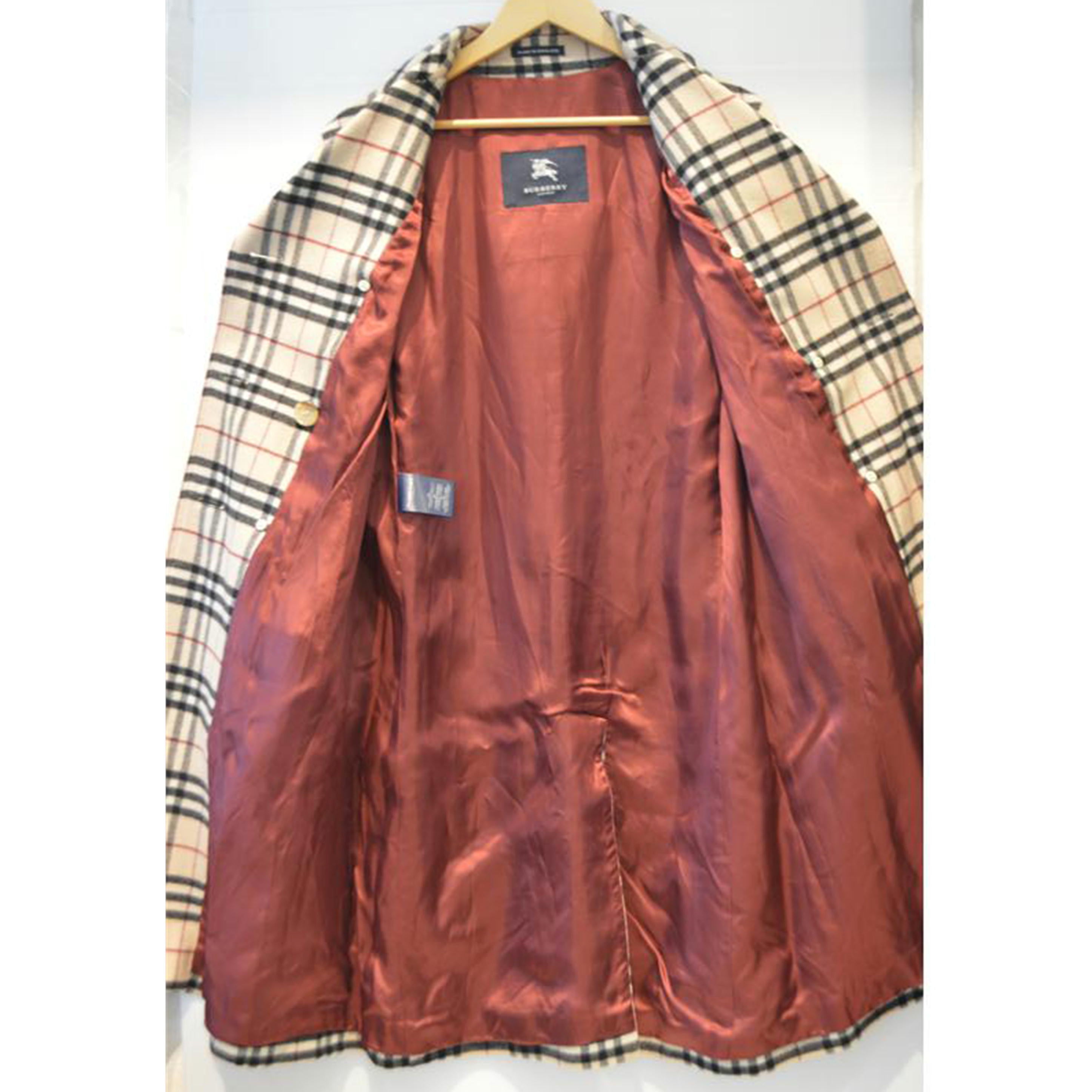 BURBERRY バーバリー/ノバチェックウールレディースコート//Mサイズ(UK12)/JR33236/01//ABランク/89