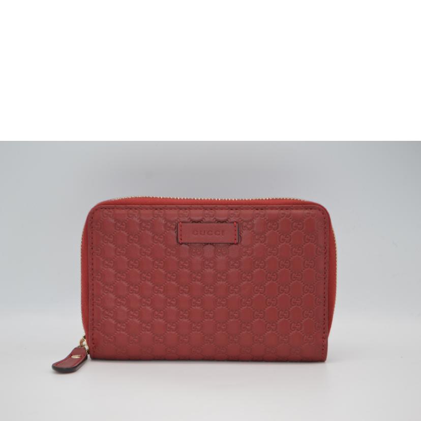 GUCCI グッチ/マイクログッチシマコンパクトラウンドファスナー財布/449423//114*/Aランク/89