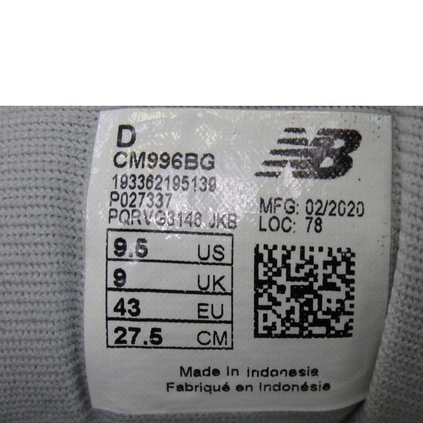new balance ニューバランス/new balance スニーカー/CM996BG//Bランク/84