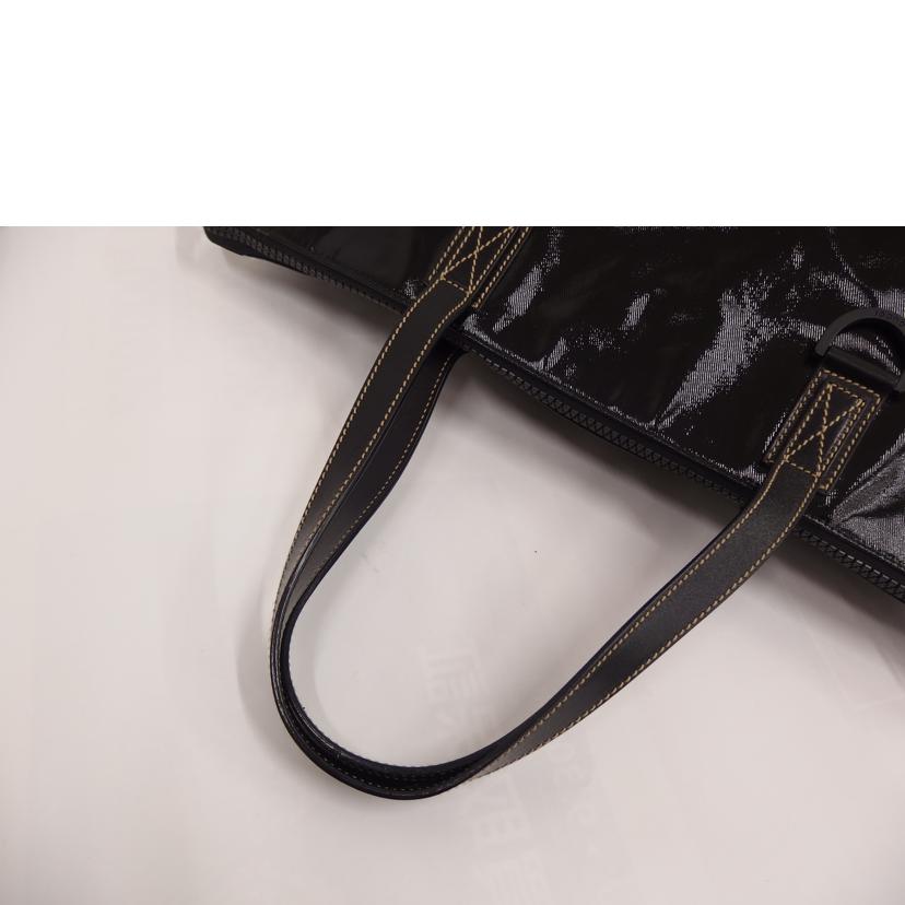 GUCCI グッチ/エンブレムコーティングトート/黒/181905//498***/Aランク/82