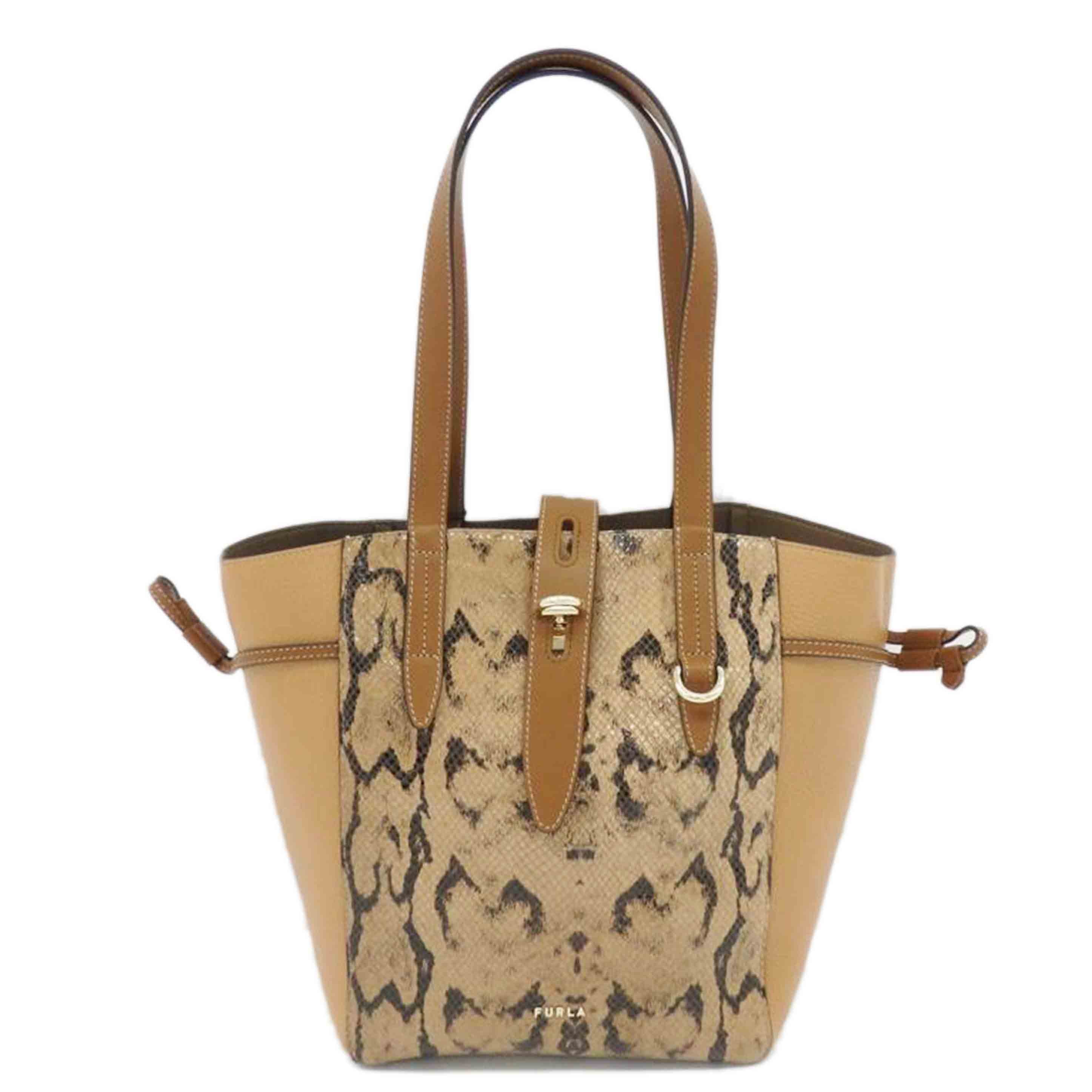 FURLA フルラ/NET M TOTE/パイソン柄/BZTOFUA AX0765//285***/SAランク/77