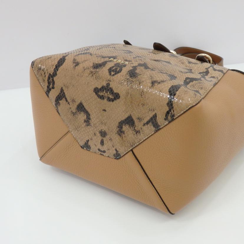 FURLA フルラ/NET M TOTE/パイソン柄/BZTOFUA AX0765//285***/SAランク/77