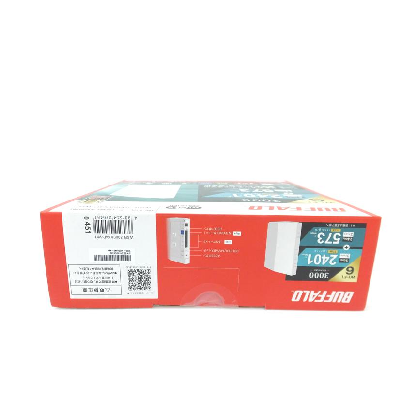 BUFFALO バッファロ/Wi-Fiルーター/WSR-3000AX4P/WSR-3000AX4P//20704540136512/SAランク/88