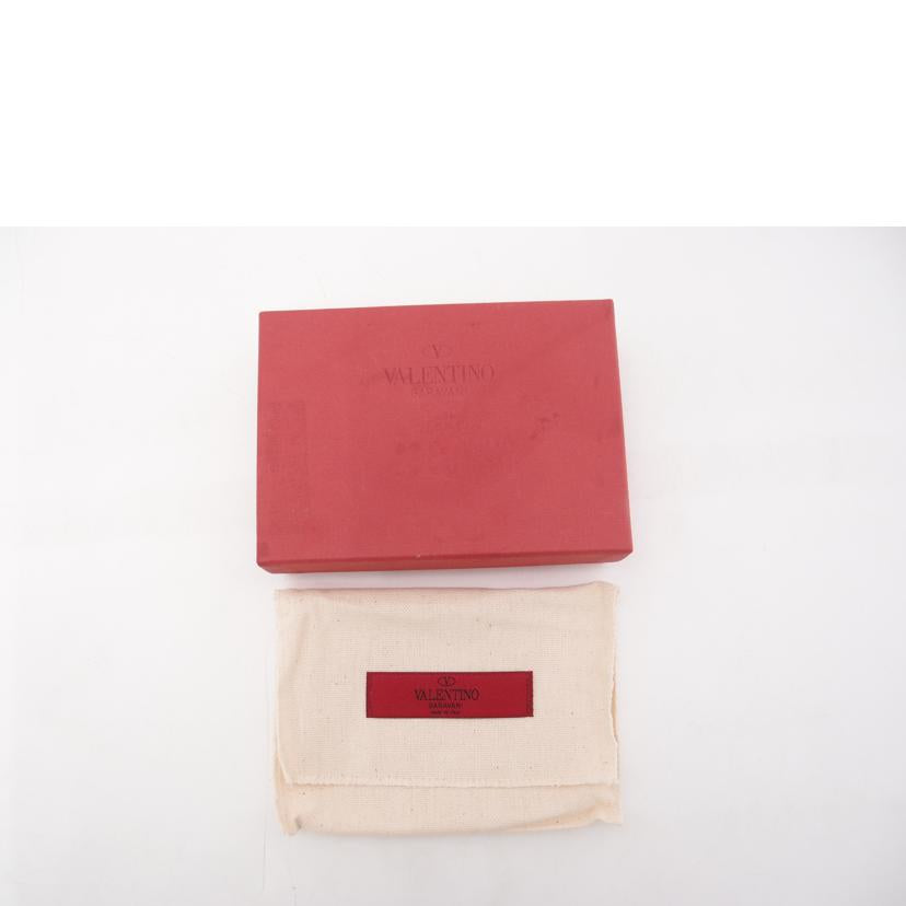 VALENTINO ヴァレンティノ ガラヴァーニ/ロックスタッズコンパクトウオレット/ブラック/QW0P0P39BOL//Aランク/69