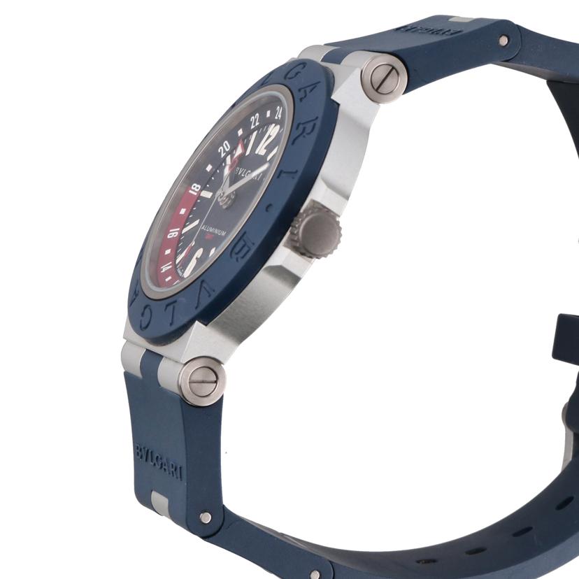 BVLGARI ブルガリ/◎アルミニウムGMT/ブルー/メンズ/自動巻き/103554//BU1****/SAランク/75