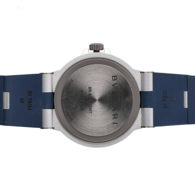BVLGARI ブルガリ/◎アルミニウムGMT/ブルー/メンズ/自動巻き/103554//BU1****/SAランク/75