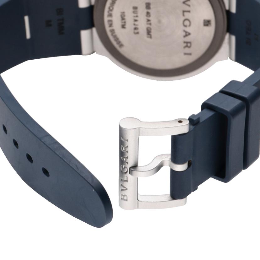 BVLGARI ブルガリ/◎アルミニウムGMT/ブルー/メンズ/自動巻き/103554//BU1****/SAランク/75