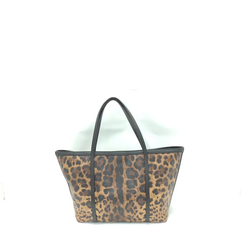 DOLCE&GABBANA D&G/レオパードトート/ブラウン//Aランク/69