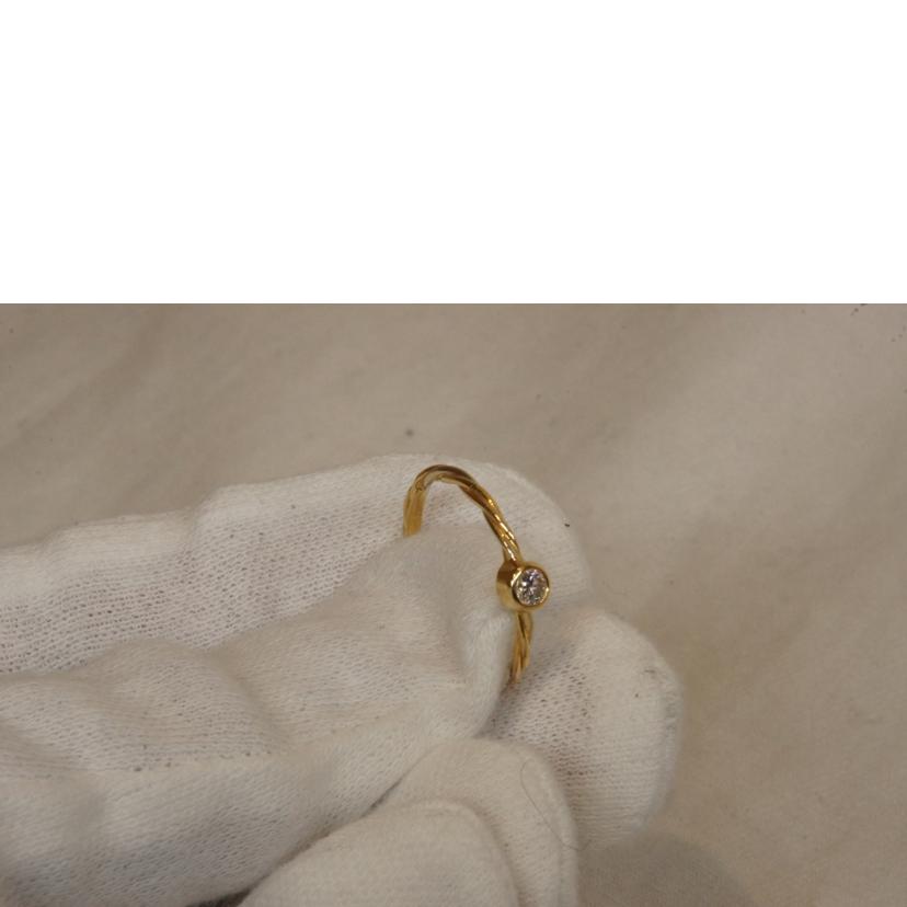 Cartier カルティエ/K18ツイストR/1Pダイヤ/トリコロール//80450/ABランク/92