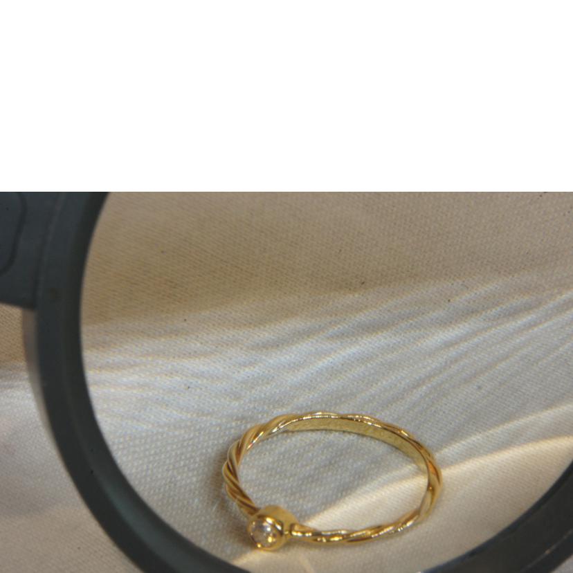 Cartier カルティエ/K18ツイストR/1Pダイヤ/トリコロール//80450/ABランク/92