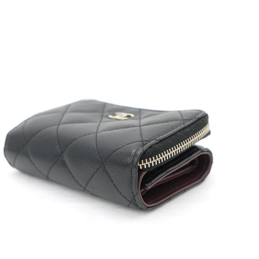 CHANEL シャネル/クラシックスモールジップウォレット/ブラック//XN5*****/Aランク/69