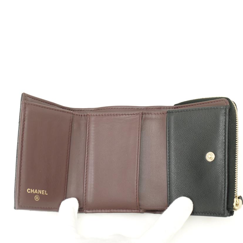 CHANEL シャネル/クラシックスモールジップウォレット/ブラック//XN5*****/Aランク/69