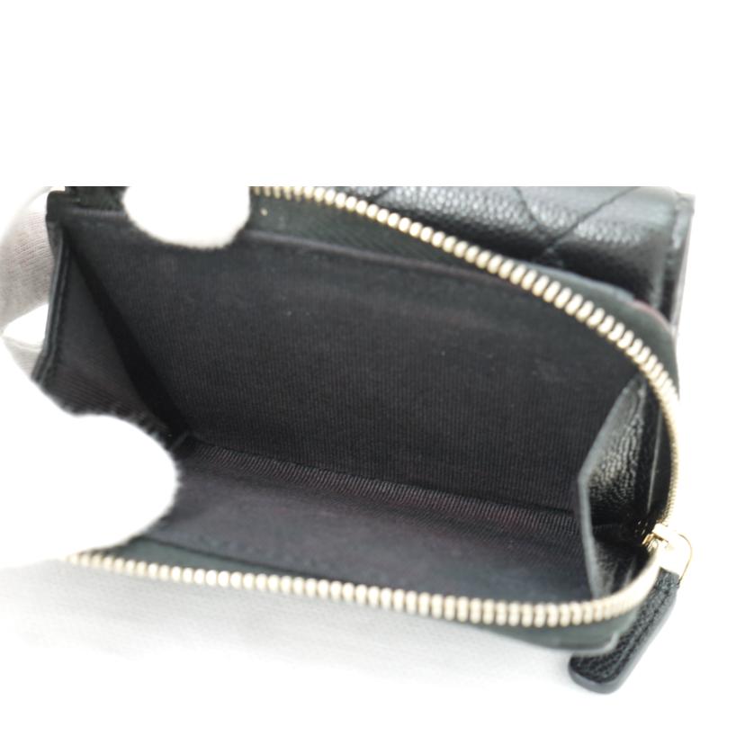 CHANEL シャネル/クラシックスモールジップウォレット/ブラック//XN5*****/Aランク/69