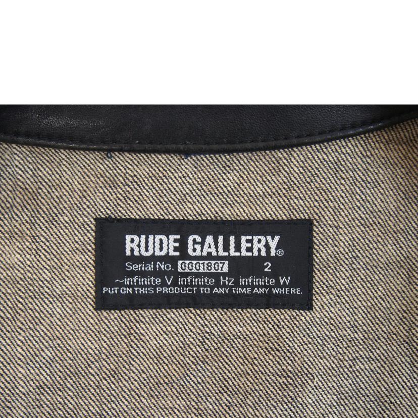 RUDE GALLERY ルードギャラリー/レザー切り替えデニムJKT//Bランク/71