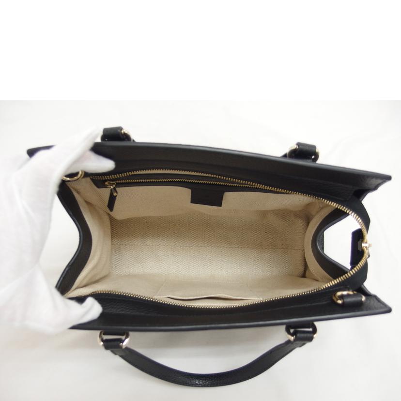 GUCCI グッチ/ソーホー/インターロッキングG/ハンドバッグ/ブラック/9264180336224//520***/ABランク/18