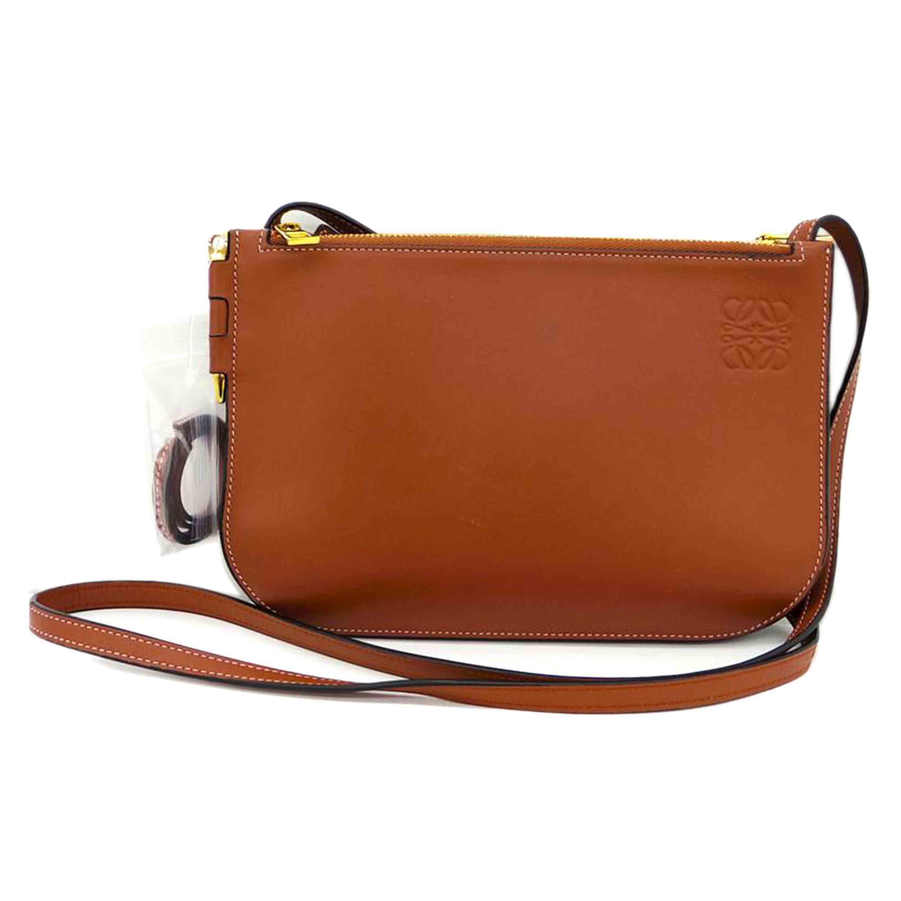 LOEWE ロエベ/ゲートダブルジップショルダーポーチ /113.54.Z43//102***/Aランク/75