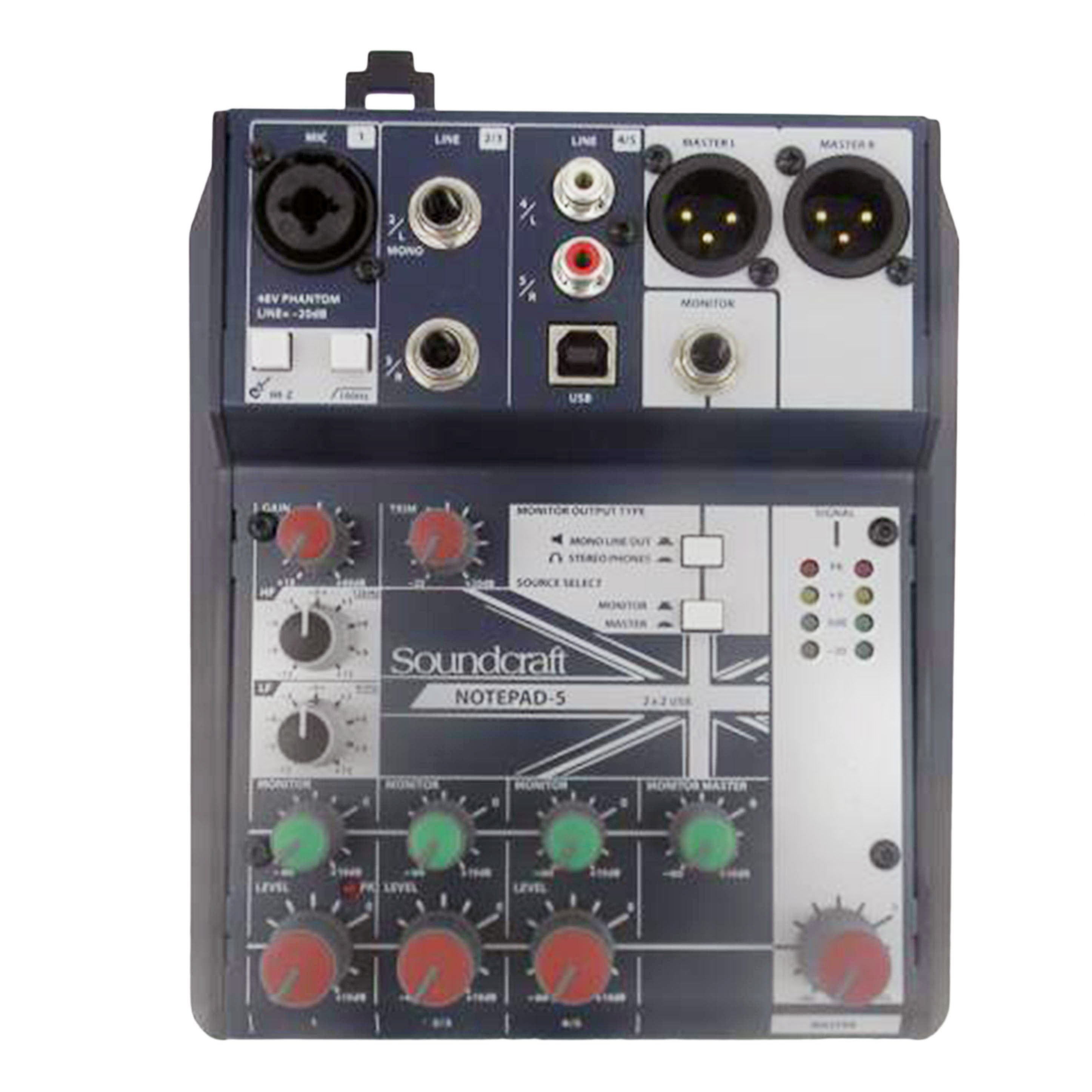 Soundcraft サウンドクラフト/オーディオインターフェース付 ミキシングコンソール/Notepad-5//ABランク/75