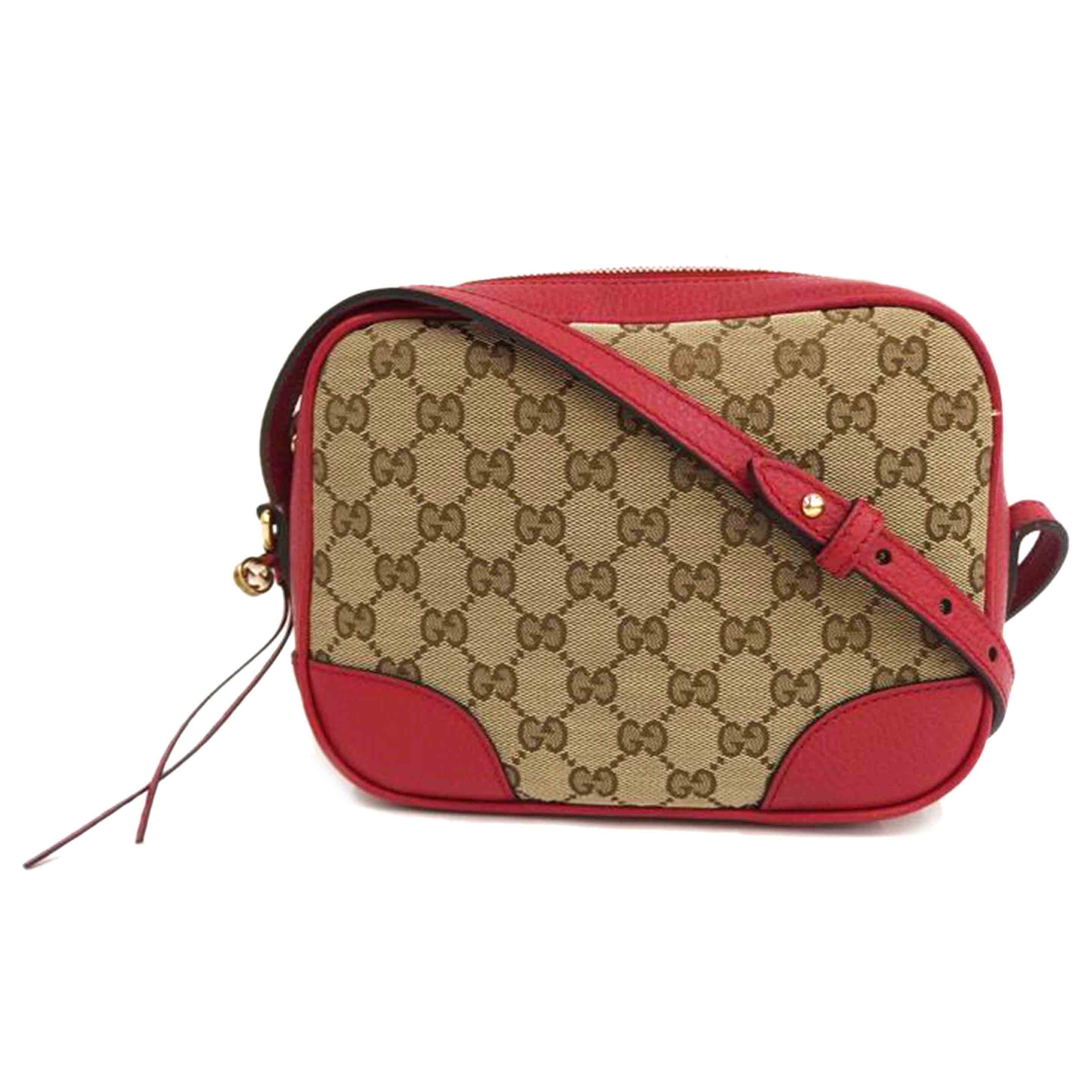 GUCCI グッチ/GGキャンバスショルダー/赤/449413//520***/Aランク/82