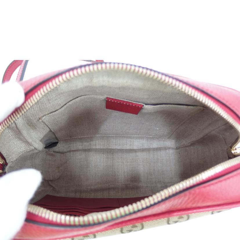 GUCCI グッチ/GGキャンバスショルダー/赤/449413//520***/Aランク/82