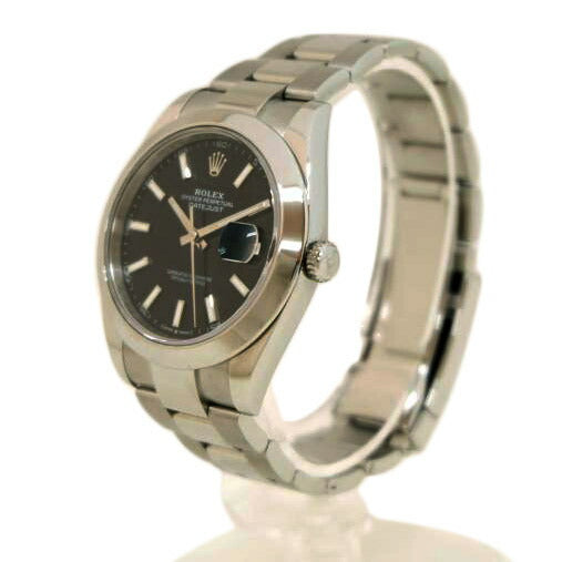 ROLEX ロレックス 腕時計 ランダムシリアル ギャラ2019年日付 ステンレス メンズ/デイトジャスト41・ブラック/ランダム番/126300//R62*****/Aランク/71