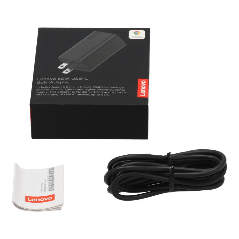 Lenovo レノボ /ACアダプター/65W USB-C Gan Adapter/40AWGC65WW//PU80712K/Bランク/82