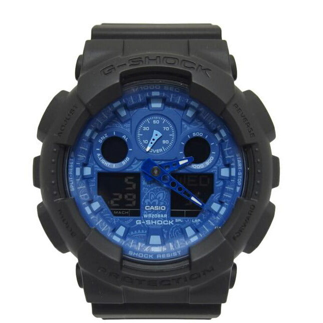 CASIO カシオ/G-SHOCKペイズリー文字盤/デジアナウォッチ/クォーツ/GA-100BP-1ADR//Aランク/04