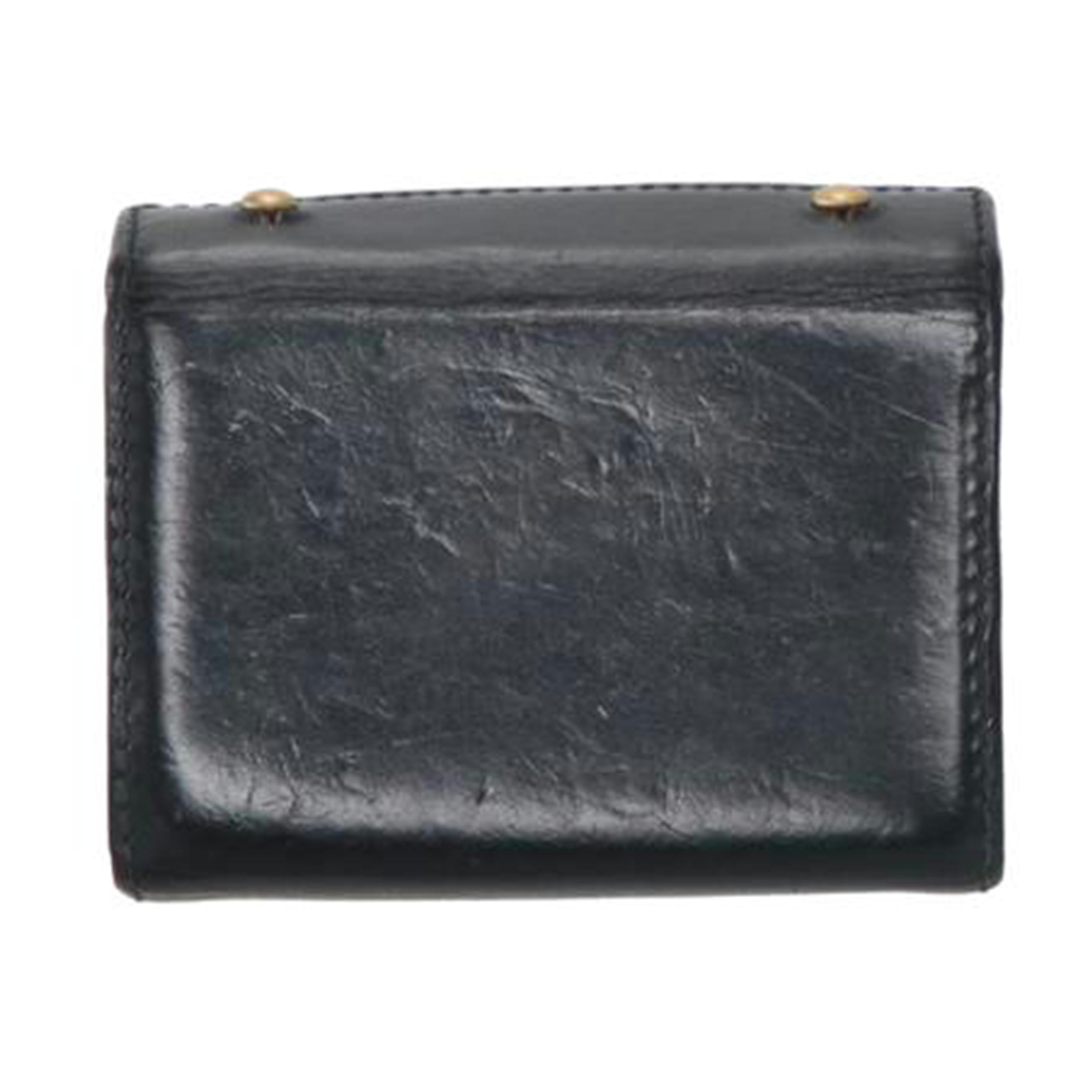 m+ ミッレフォッリエ/エムピウ/コンパクト財布/ブラック//Bランク/18