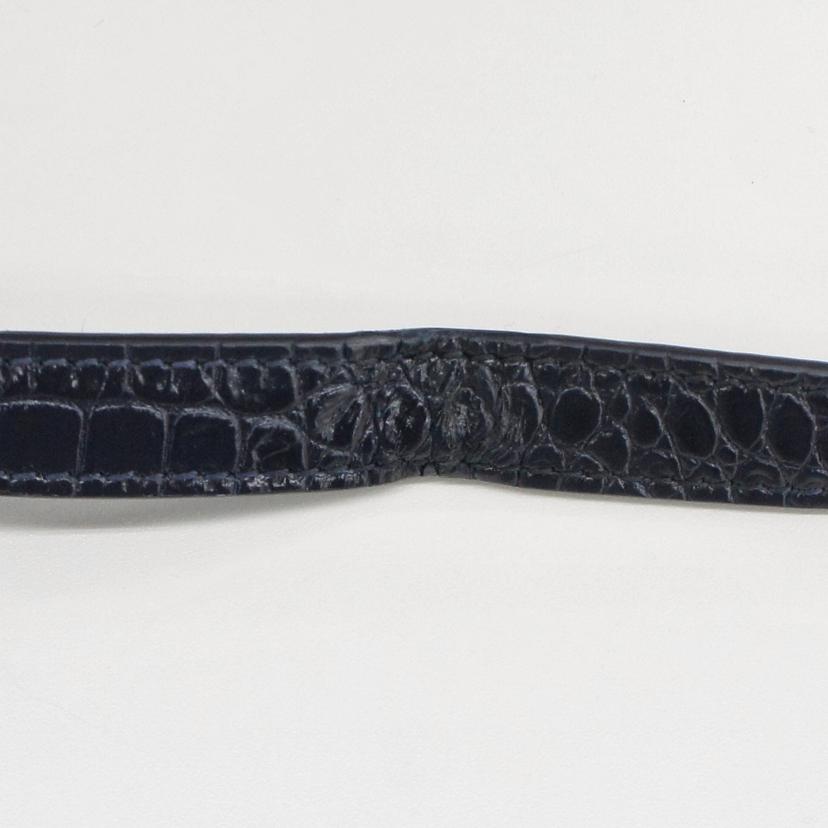 SAINT LAURENT サンローラン/サックドジュールベイビー/クロコ型押し/ネイビー/421863//011*/Aランク/18