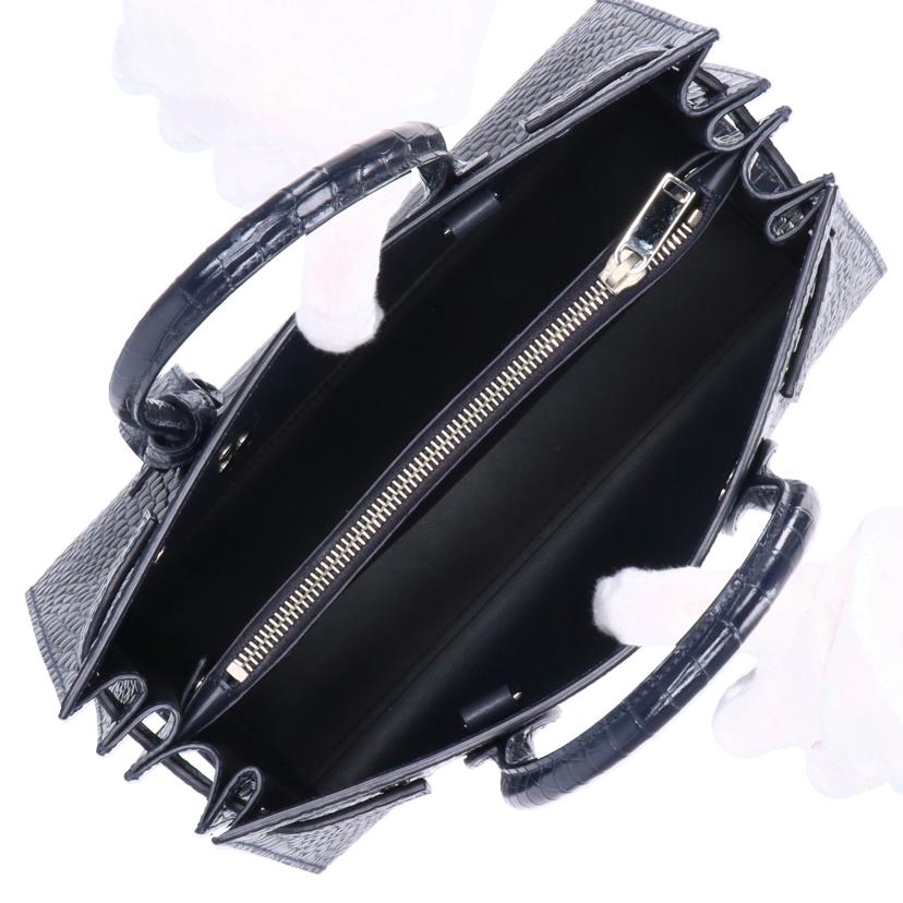 SAINT LAURENT サンローラン/サックドジュールベイビー/クロコ型押し/ネイビー/421863//011*/Aランク/18