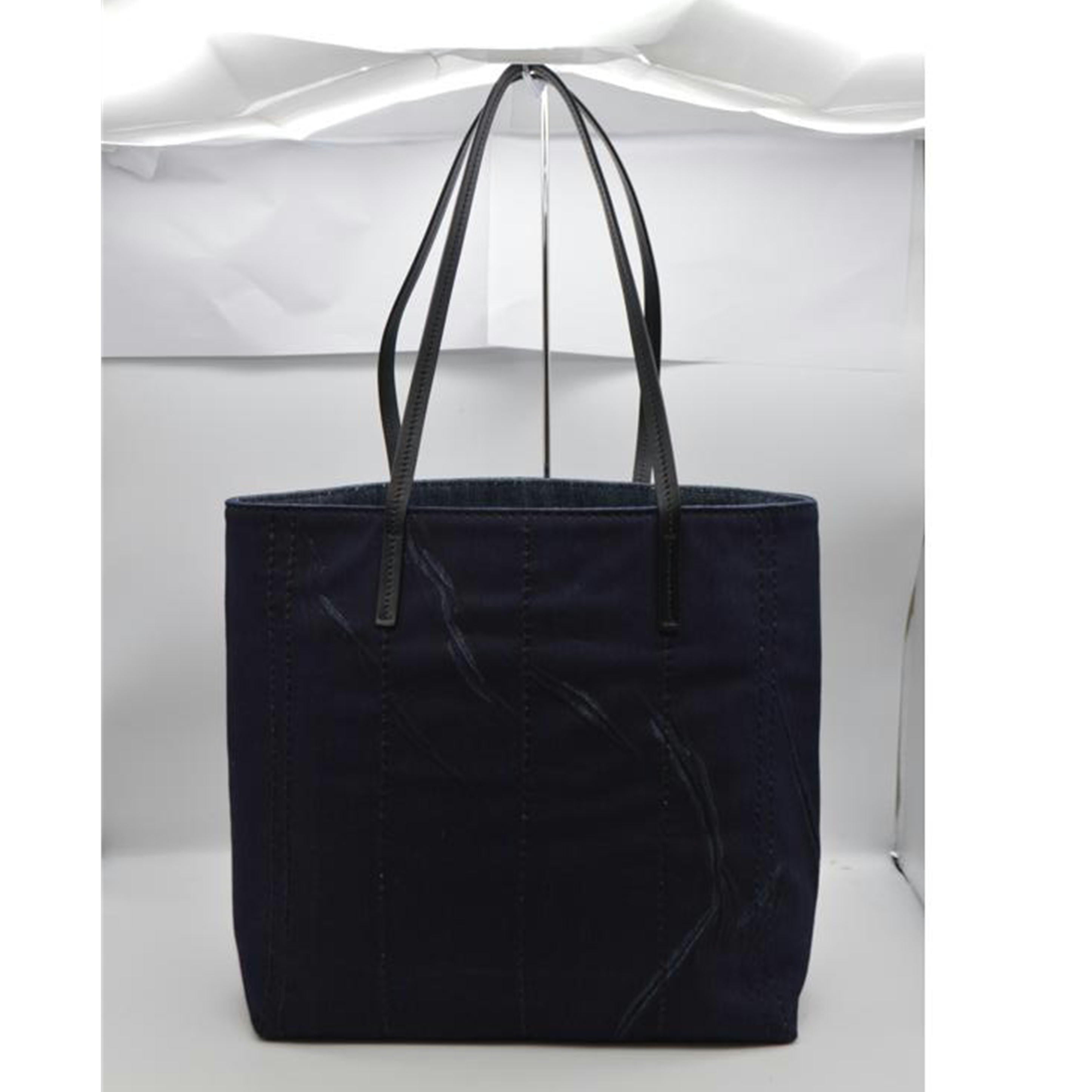 PRADA プラダ/ミストリノヴィッテロデニムレザートート/ブルーネロ/1BG347//180**/Aランク/89