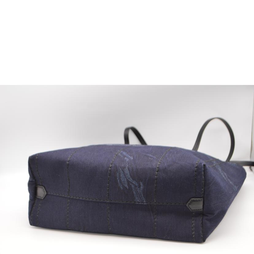 PRADA プラダ/ミストリノヴィッテロデニムレザートート/ブルーネロ/1BG347//180**/Aランク/89