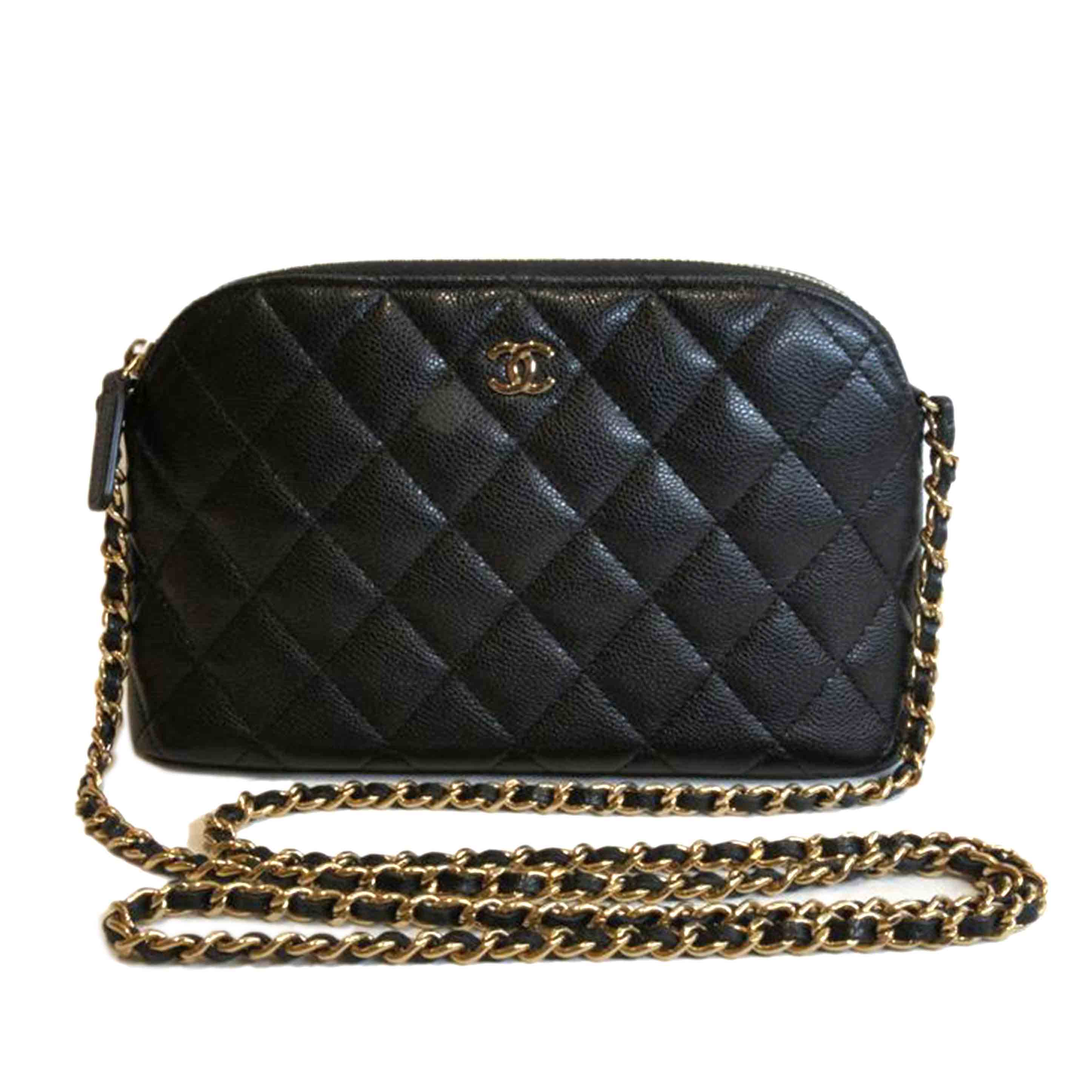 CHANEL シャネル/タイムレスクラシックキャビアスキンチェーンショルダークラッチポーチ/AP4016//AEK*****/Aランク/92