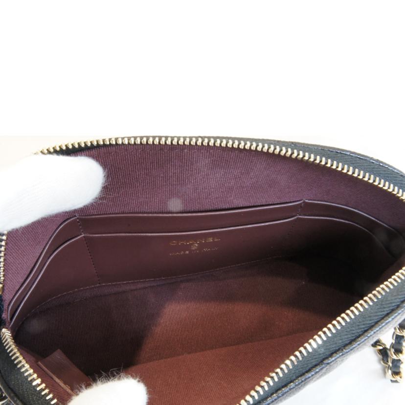 CHANEL シャネル/タイムレスクラシックキャビアスキンチェーンショルダークラッチポーチ/AP4016//AEK*****/Aランク/92