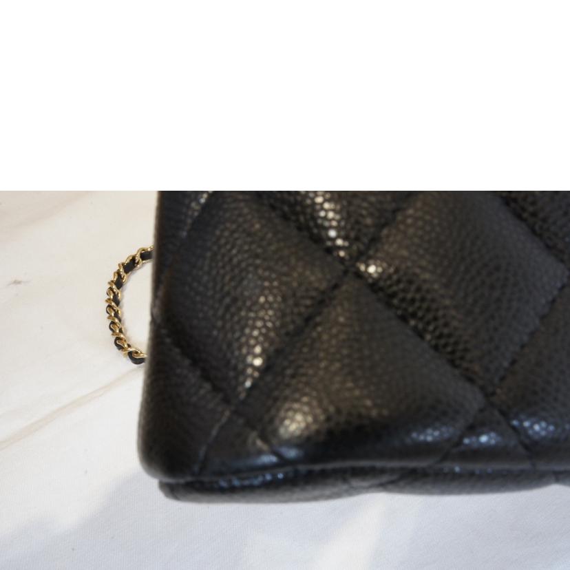 CHANEL シャネル/タイムレスクラシックキャビアスキンチェーンショルダークラッチポーチ/AP4016//AEK*****/Aランク/92