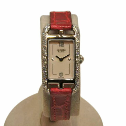 HERMES エルメス/ナンタケットPM/ダイヤ/クロコダイル/SSQZ/NA2.130//374****/Aランク/92