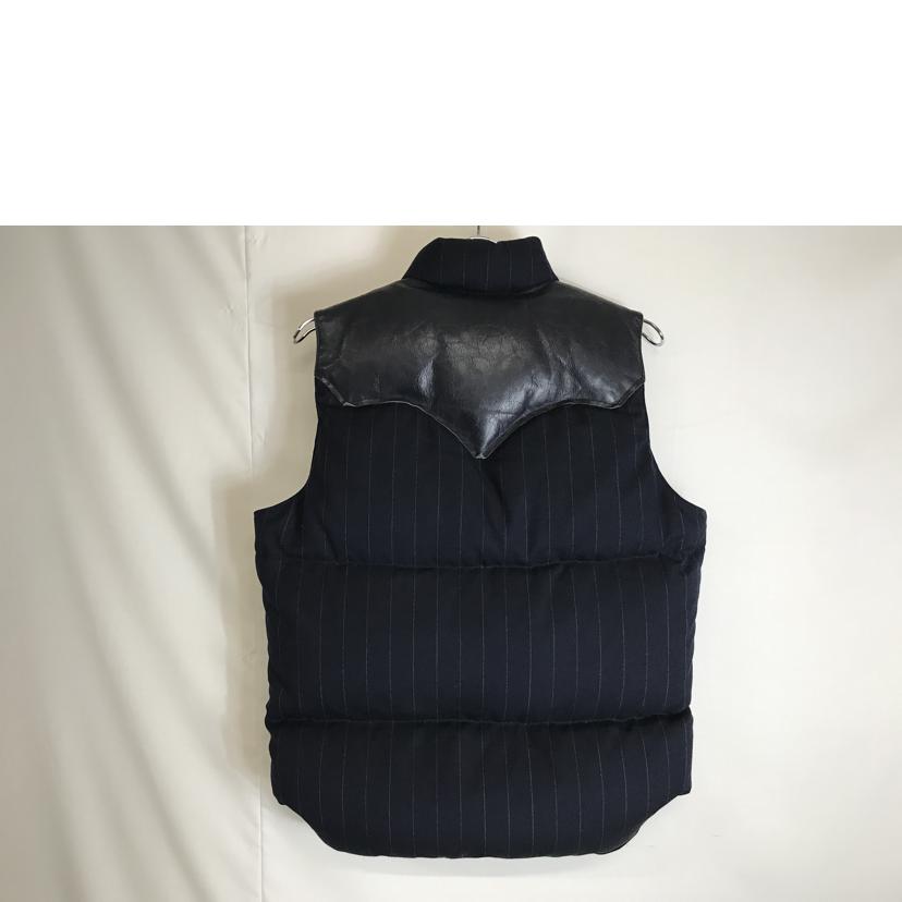 ROCKY MOUNTAIN FEATHER BED ロッキーマウンテンフェザーベッド/レザー切替ダウンベスト/450-452-02//Bランク/51