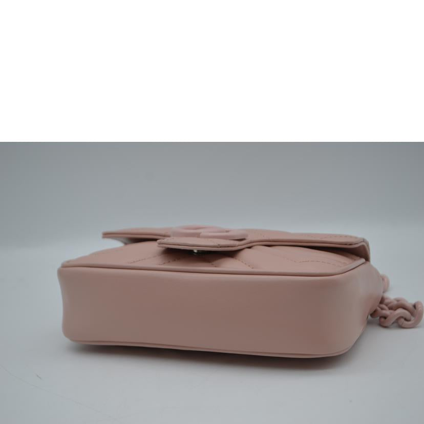 GUCCI グッチ/■GGマーモントチェーンレザーショルダー/699757//493***/Aランク/89