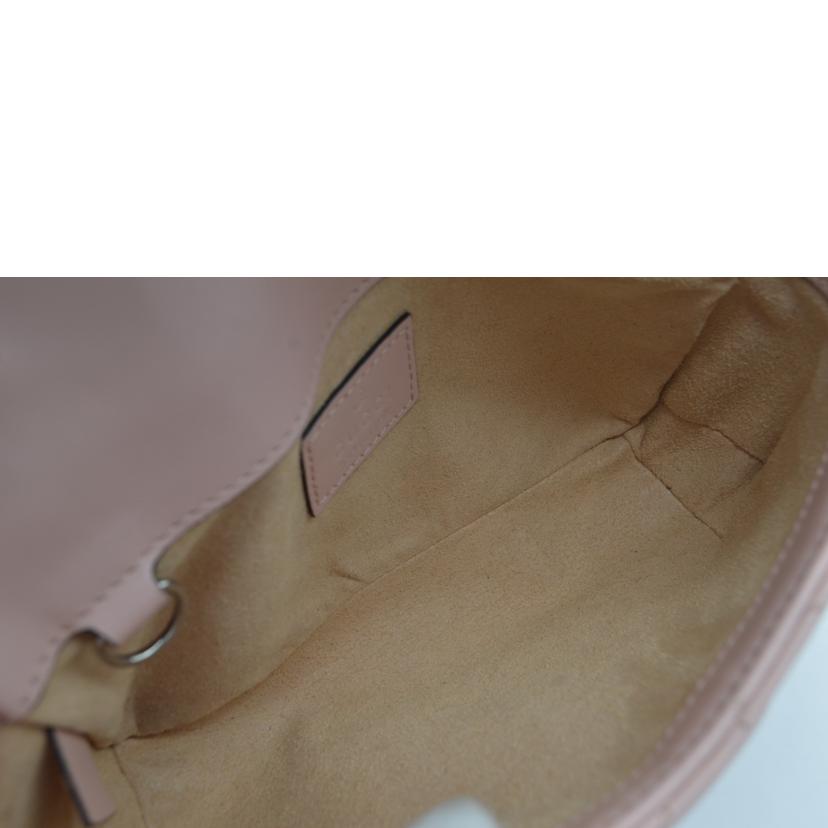GUCCI グッチ/■GGマーモントチェーンレザーショルダー/699757//493***/Aランク/89
