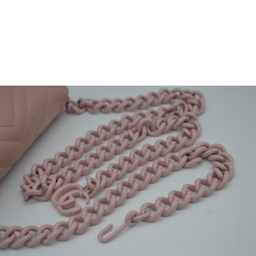GUCCI グッチ/■GGマーモントチェーンレザーショルダー/699757//493***/Aランク/89