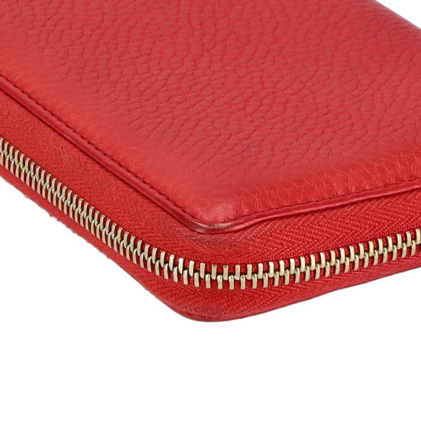 GUCCI グッチ/インターロッキングラウンドファスナー/レッド/308004//114*/ABランク/75