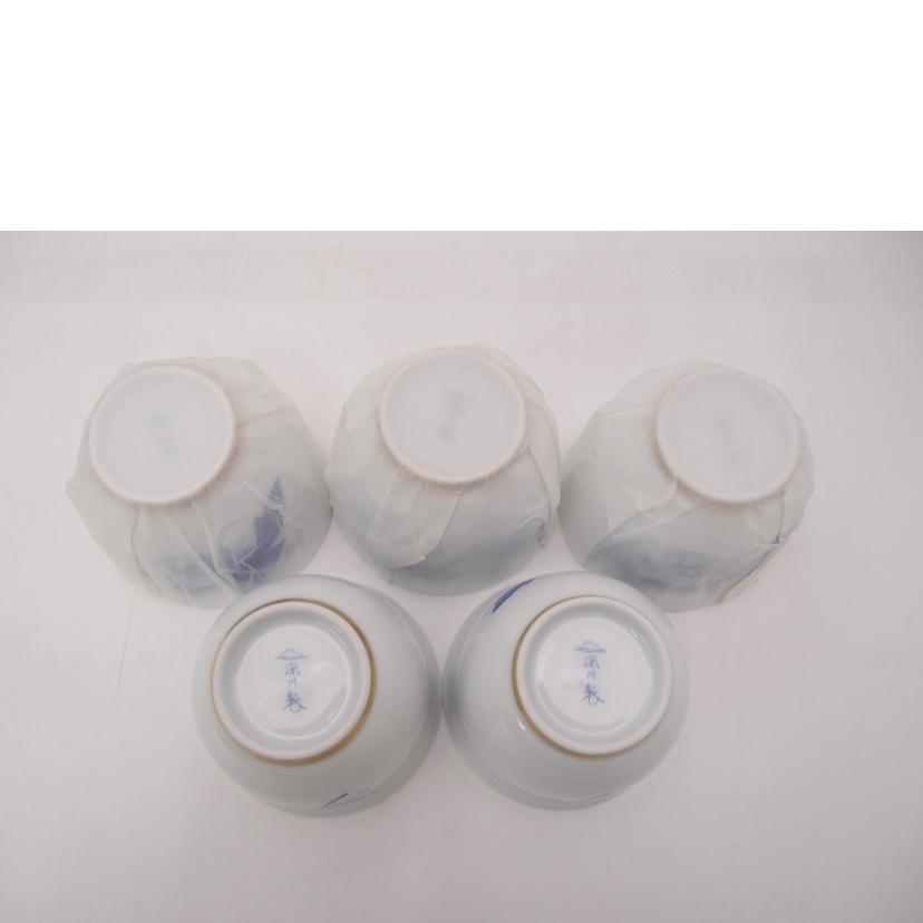 深川青磁/オリエンタルブルー 急須茶器揃 6点セット//SAランク/69