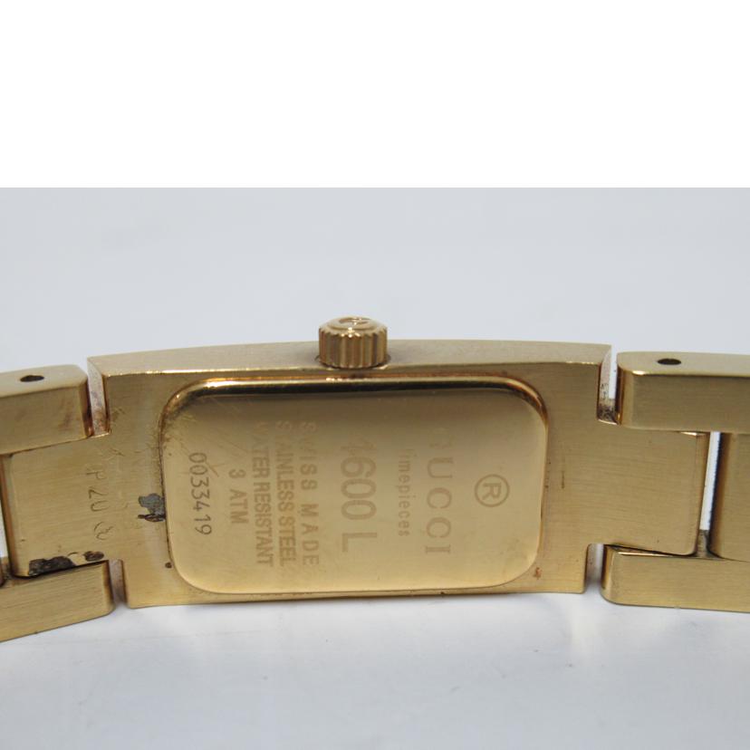 GUCCI グッチ/スクエアフェイスウォッチ・ゴールド/レディース/クオーツ/4600L//003****/Bランク/63