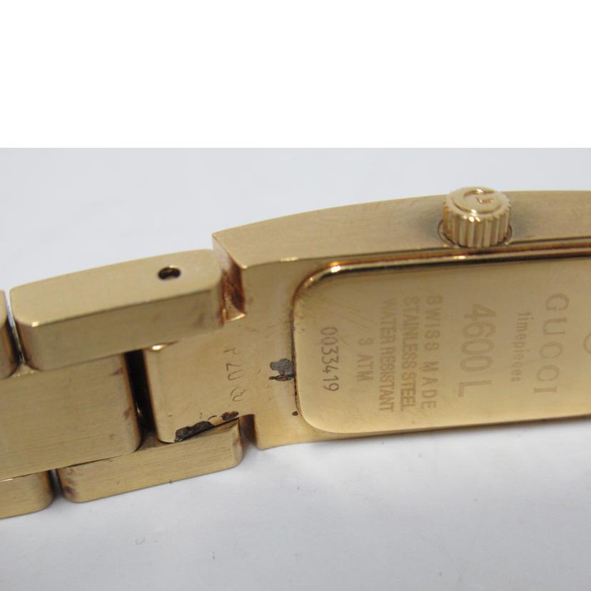 GUCCI グッチ/スクエアフェイスウォッチ・ゴールド/レディース/クオーツ/4600L//003****/Bランク/63