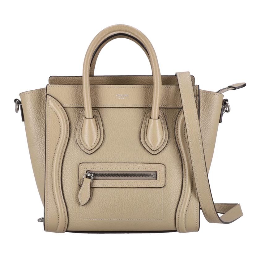 CELINE セリーヌ/ラゲージ/ナノショッパー/ベージュ/189243//F-A****************/Aランク/18