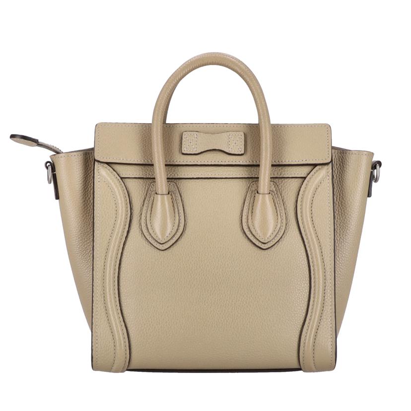 CELINE セリーヌ/ラゲージ/ナノショッパー/ベージュ/189243//F-A****************/Aランク/18