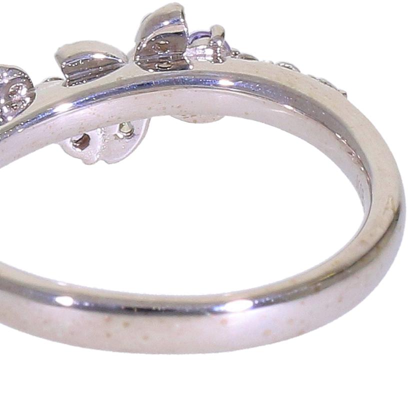 / K18WGタンザナイトダイヤリングD0.24ct//ABランク/94