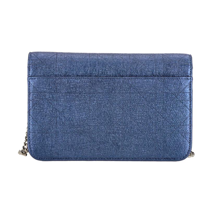 Dior ディオール/カナージュチェーンショルダー/ブルー//12-*******/Aランク/75