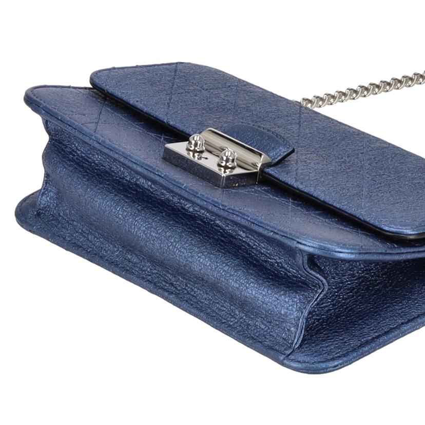 Dior ディオール/カナージュチェーンショルダー/ブルー//12-*******/Aランク/75