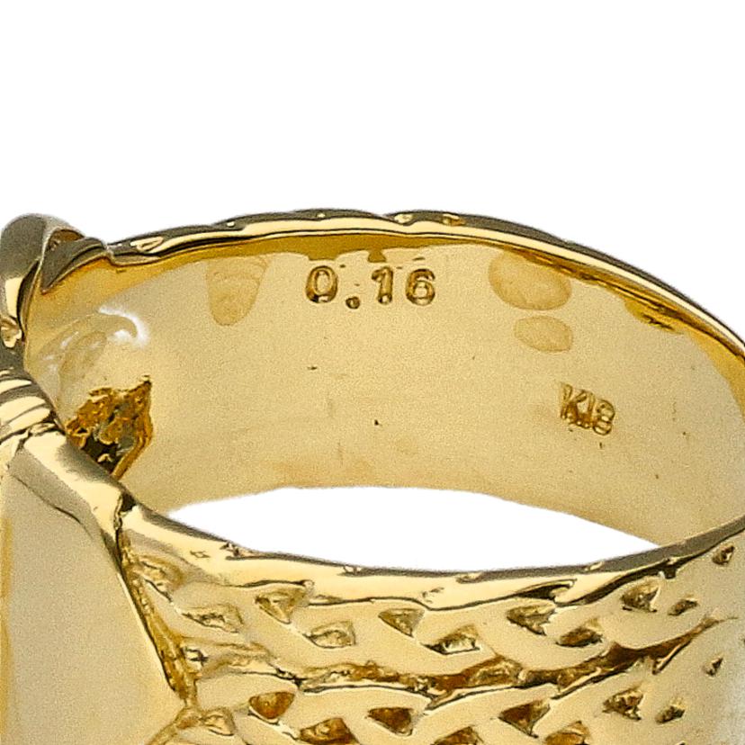 / K18ダイヤリング0.16ct//Aランク/75