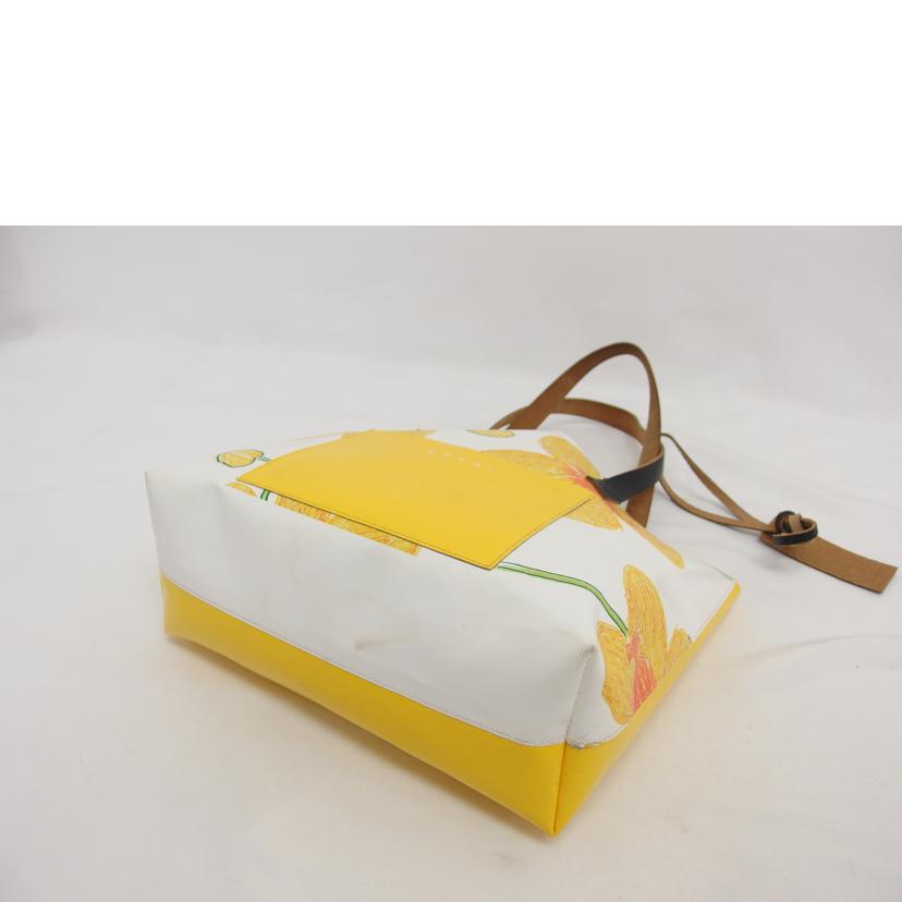 MARNI マルニ/フラワープリント トートバック/イエロー//Bランク/04